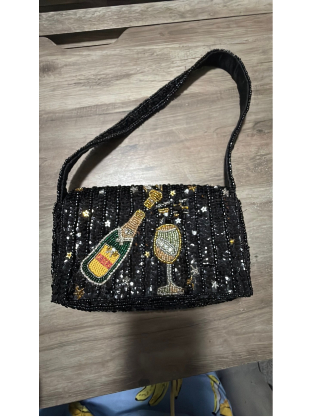 Beaded Champagne Purse